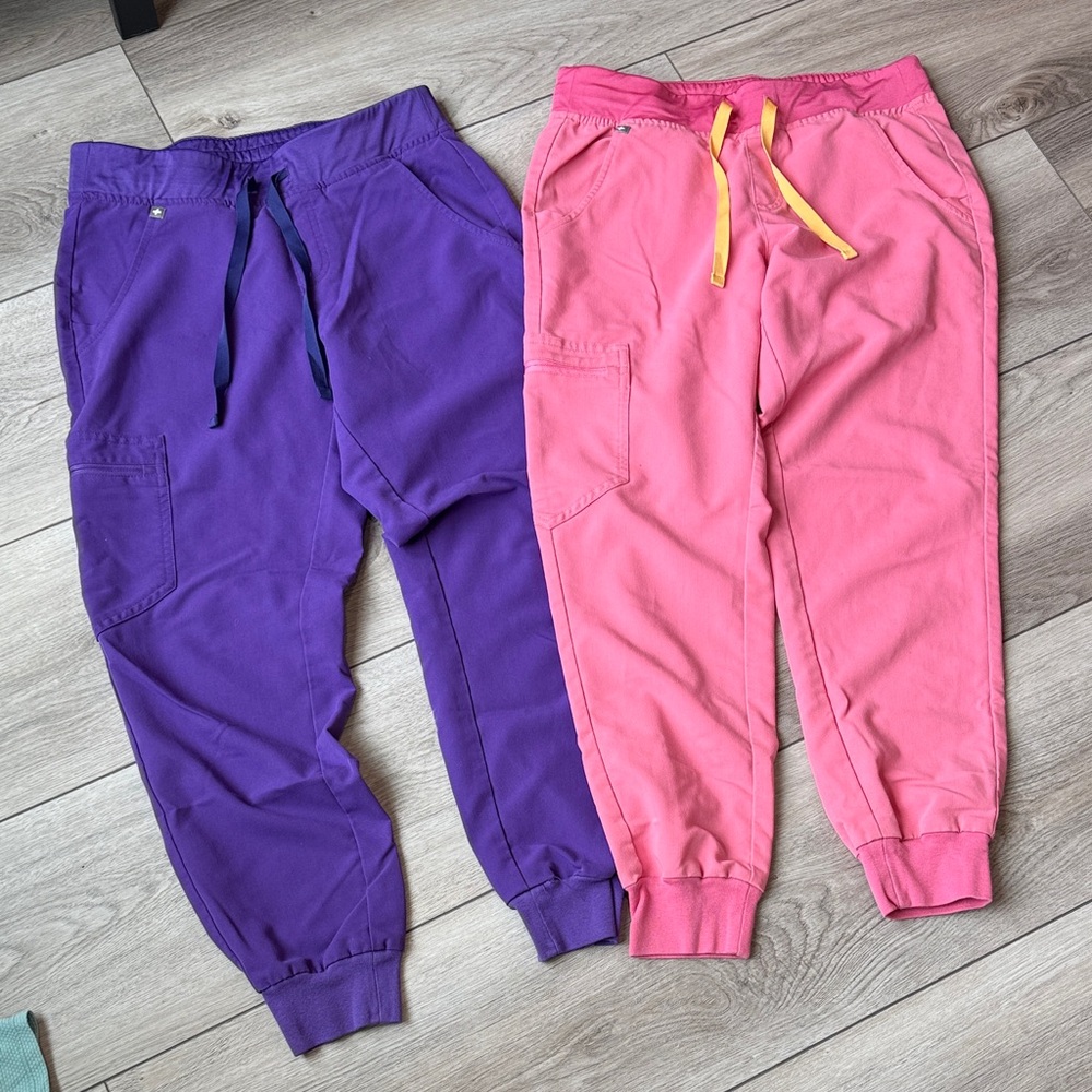 Figs Pink Jogger Scrub Pants
